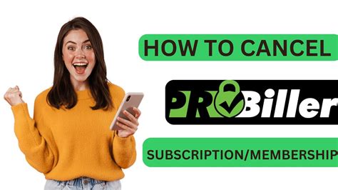 cancel probiller subscription